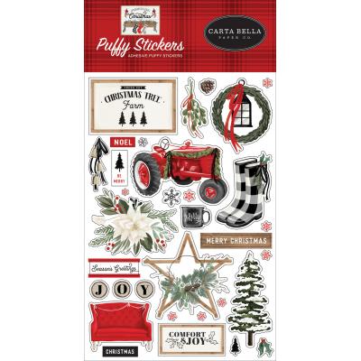 Carta Bella Farmhouse Christmas - Puffy Stickers